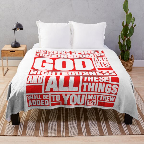 Item preview, Matthew 6:33 Seek First the Kingdom of God designed and sold by plushism.