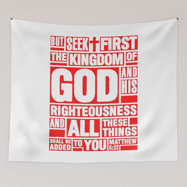 Item preview, Matthew 6:33 Seek First the Kingdom of God designed and sold by plushism.