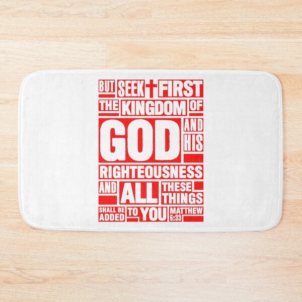 Item preview, Matthew 6:33 Seek First the Kingdom of God designed and sold by plushism.