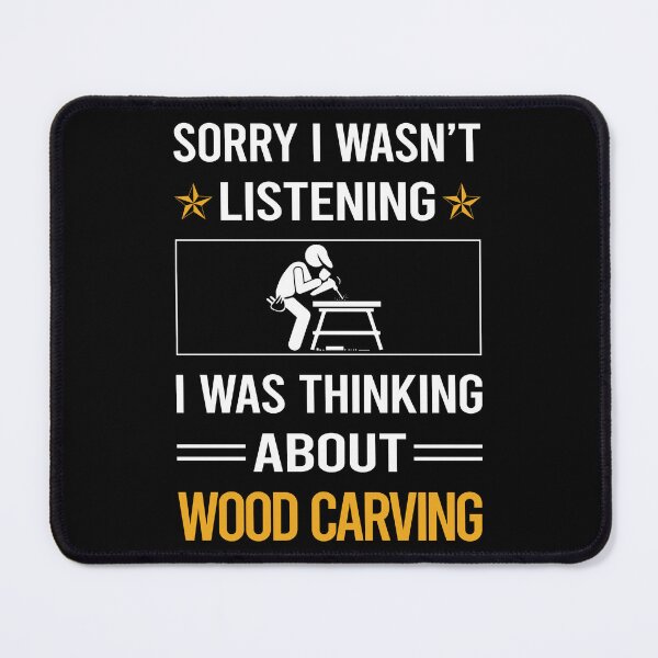 Item preview, Funny Listening Wood Carving Woodcarving designed and sold by RandalDavis.