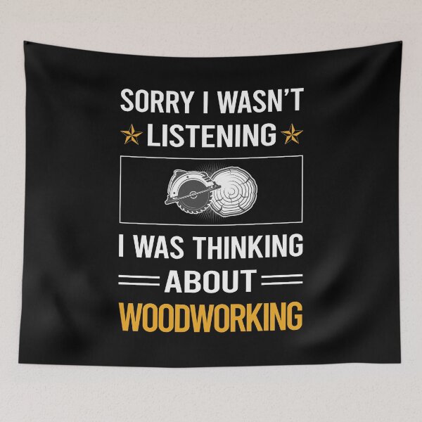 Item preview, Funny Listening Woodworking Woodworker designed and sold by RandalDavis.