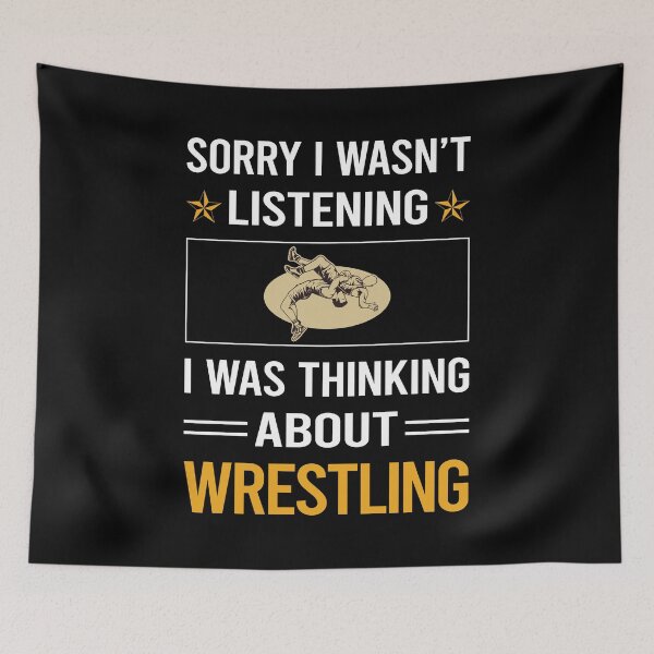 Item preview, Funny Listening Wrestling designed and sold by RandalDavis.