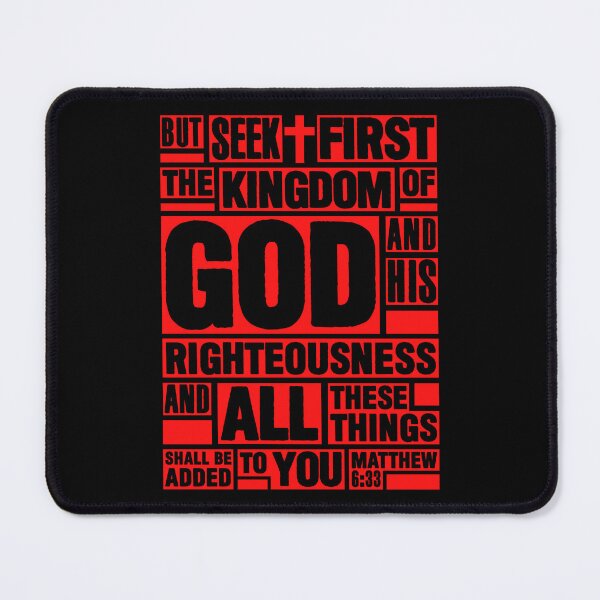Item preview, Matthew 6:33 Seek First the Kingdom of God designed and sold by plushism.