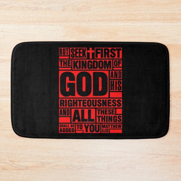 Item preview, Matthew 6:33 Seek First the Kingdom of God designed and sold by plushism.