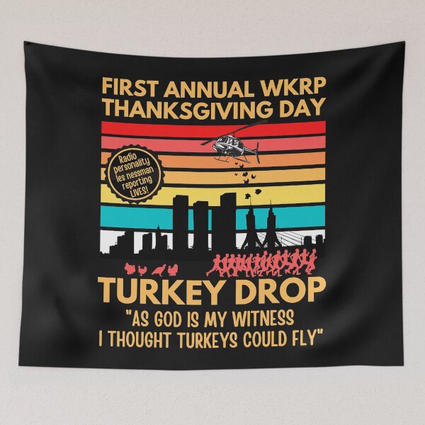 Item preview, Thanksgiving Wkrp Turkey Drop designed and sold by RoryMinterr.