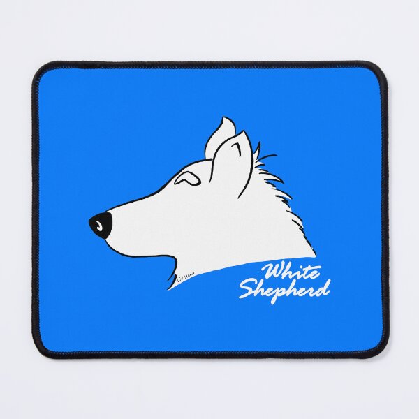 Item preview, White Shepherd silhouette designed and sold by LivHana.