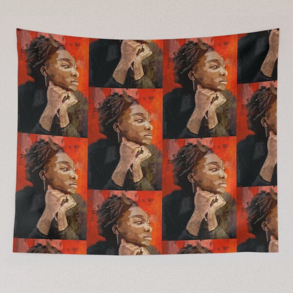 Item preview, Painting of Little Simz designed and sold by thehat24.
