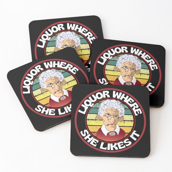 Item preview, Funny Vintage Liquor Where She Likes It Round Grandma Loves Liquor designed and sold by RGRamsey.