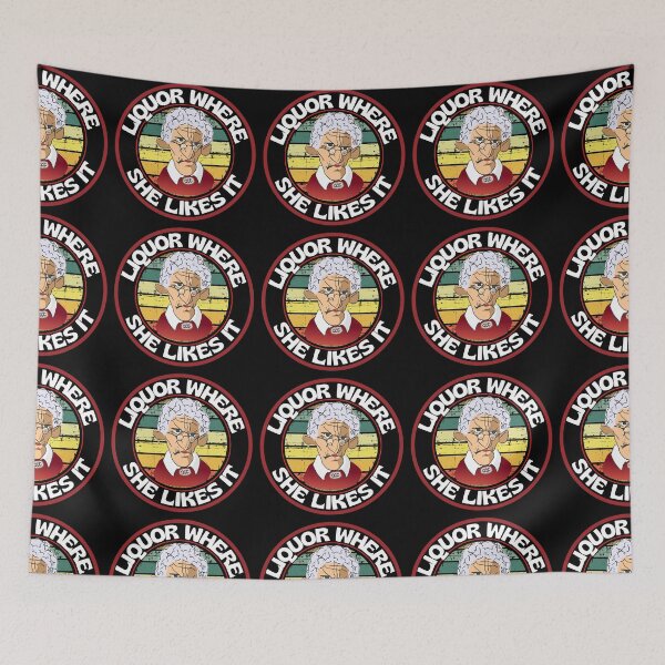 Item preview, Funny Vintage Liquor Where She Likes It Round Grandma Loves Liquor designed and sold by RGRamsey.