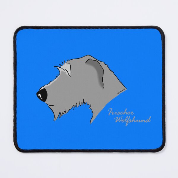 Item preview, Irish Wolfhound silhouette designed and sold by LivHana.