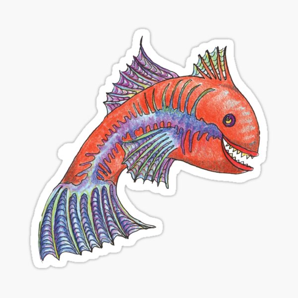 Bright and Fishy Sticker