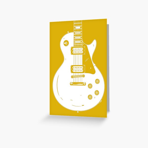 Les Paul Gold Top Greeting Card