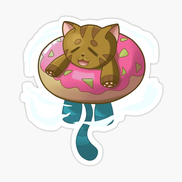 Doughnuts in Mewlk Sticker