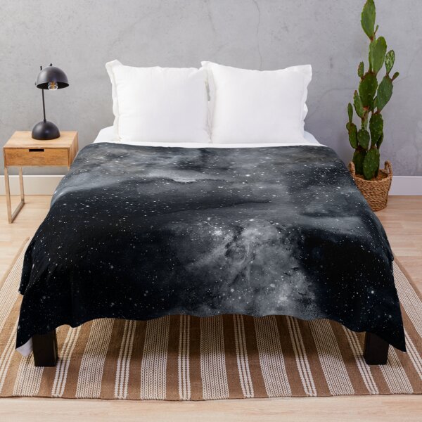 Item preview, Black White Galaxy Nebula Painting designed and sold by InovArtS.