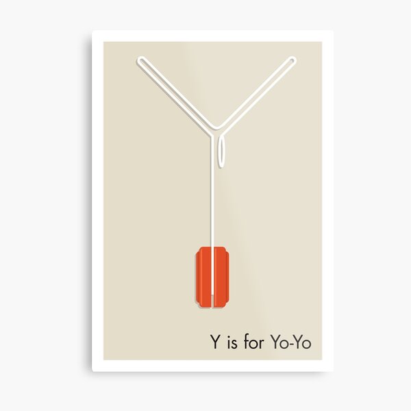 Y is for Yo-Yo Metal Print