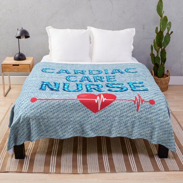 Item preview, Blue Balloon Cardiac Care Nurse Denim Background designed and sold by whitedove457.
