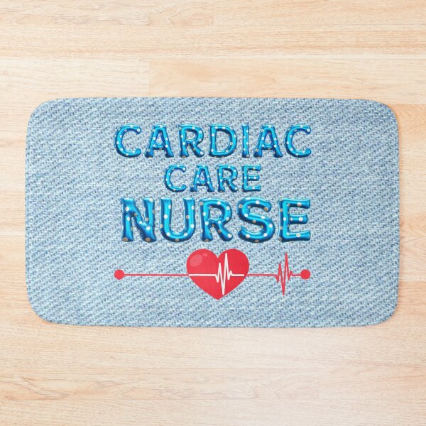 Item preview, Blue Balloon Cardiac Care Nurse Denim Background designed and sold by whitedove457.