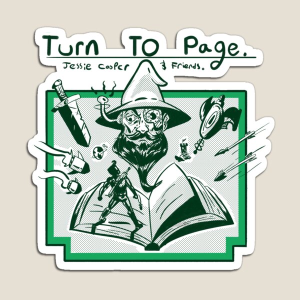 Turn to Page show art Magnet