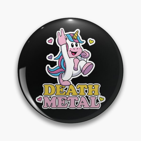Item preview, DEATH METAL UNICORN designed and sold by w1ckerman.
