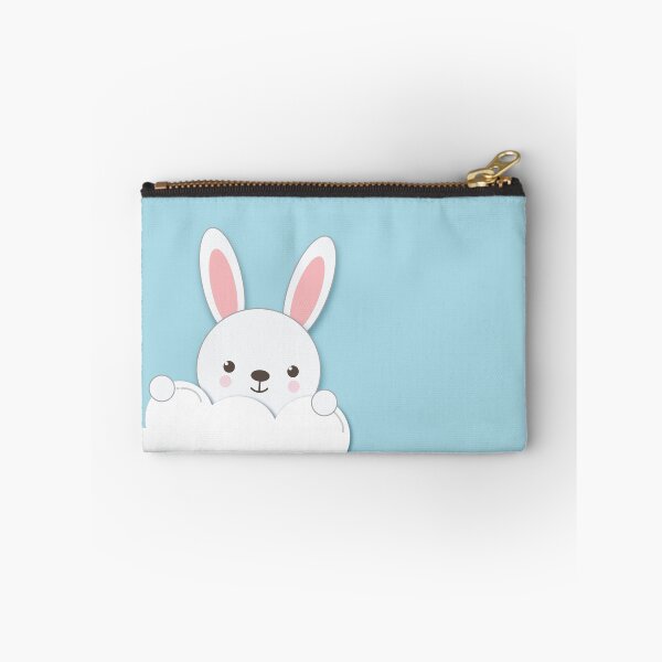 Item preview, Baby White Rabbit on a Cloud Blue Theme designed and sold by ZennicDesigns.