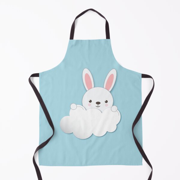 Item preview, Baby White Rabbit on a Cloud Blue Theme designed and sold by ZennicDesigns.