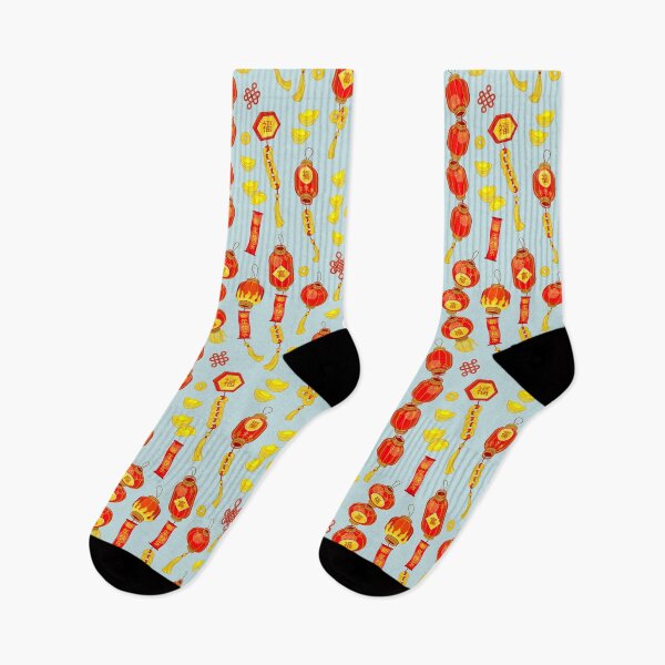 Item preview, Pattern with Chinese Symbols for Holidays designed and sold by Anna Pogulyaeva.