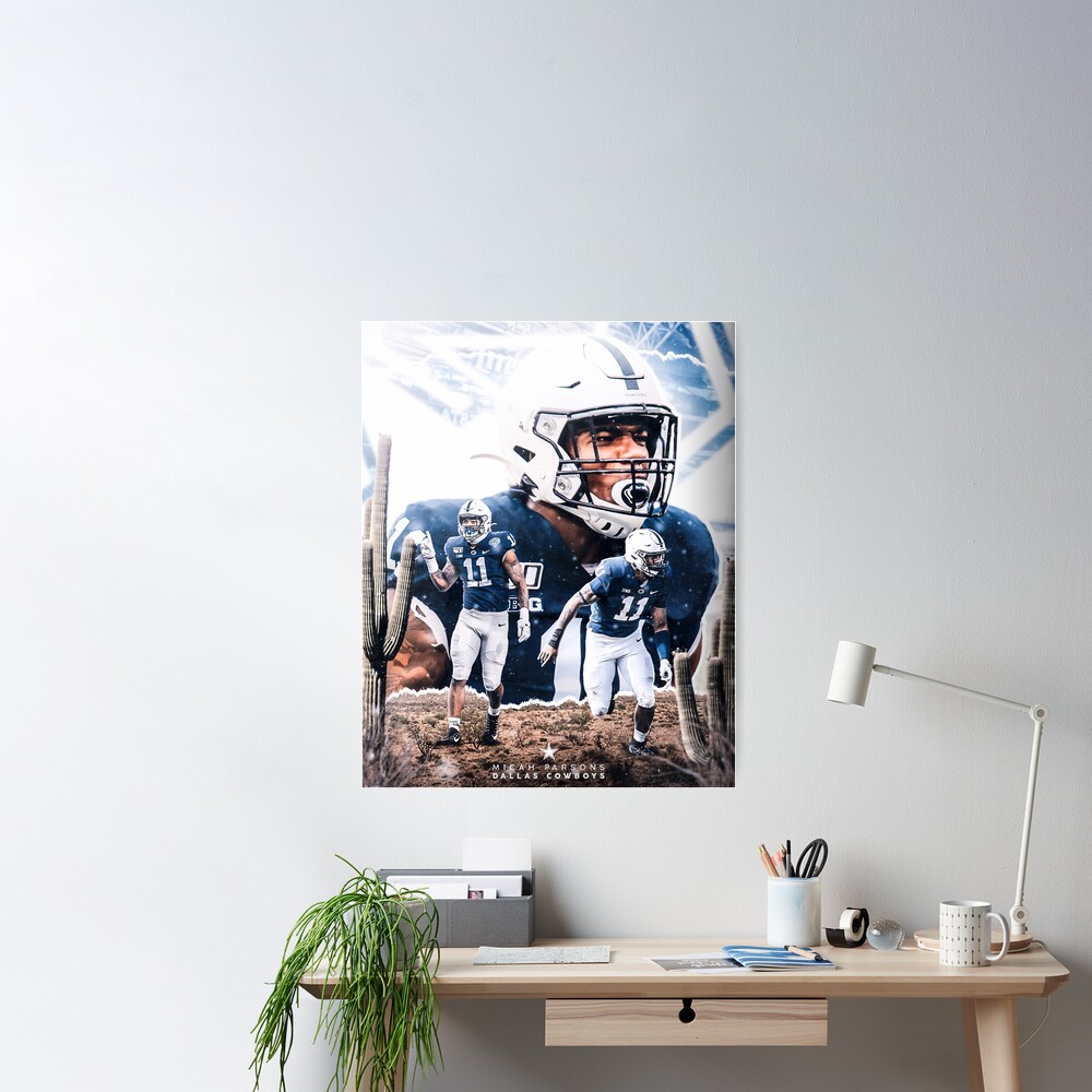 Micah Parsons Dallas Cowboys Canvas Framed Wall Art Poster 