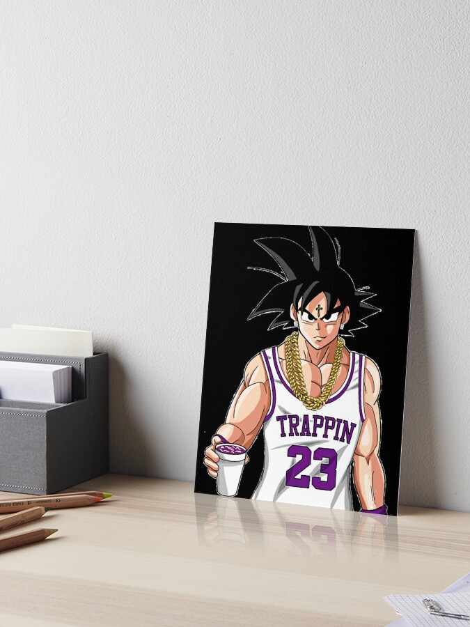 shittily drawn drip goku Art Board Print for Sale by ChotickZ