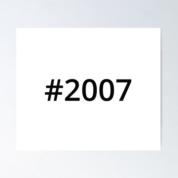 Item preview, Hashtag 2007 designed and sold by MSA-42.