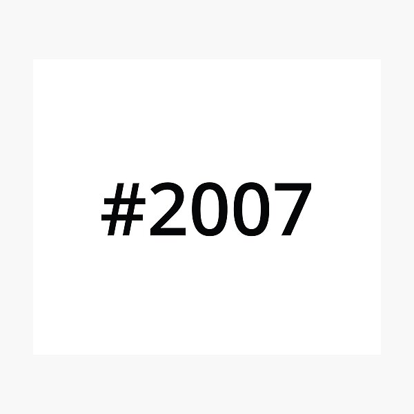 Artikelvorschau, Hashtags 2007 entworfen und verkauft von MSA-42.