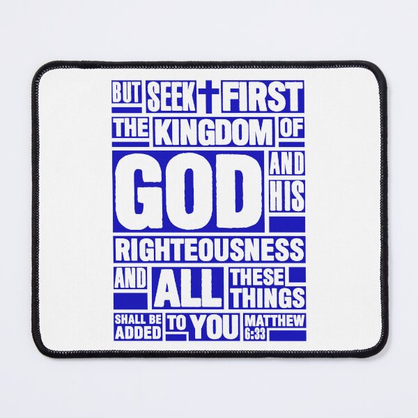 Item preview, Matthew 6:33 Seek First the Kingdom of God designed and sold by plushism.