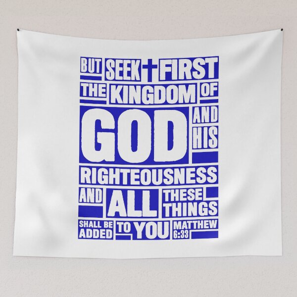 Item preview, Matthew 6:33 Seek First the Kingdom of God designed and sold by plushism.