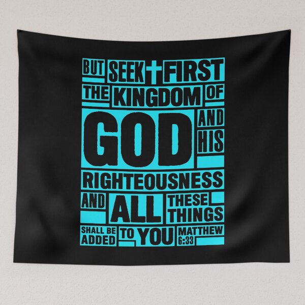 Item preview, Matthew 6:33 Seek First the Kingdom of God designed and sold by plushism.