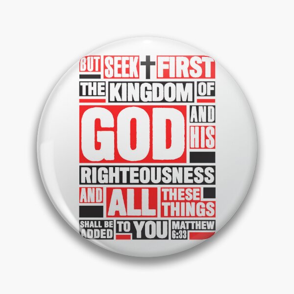 Item preview, Matthew 6:33 Seek First the Kingdom of God designed and sold by plushism.
