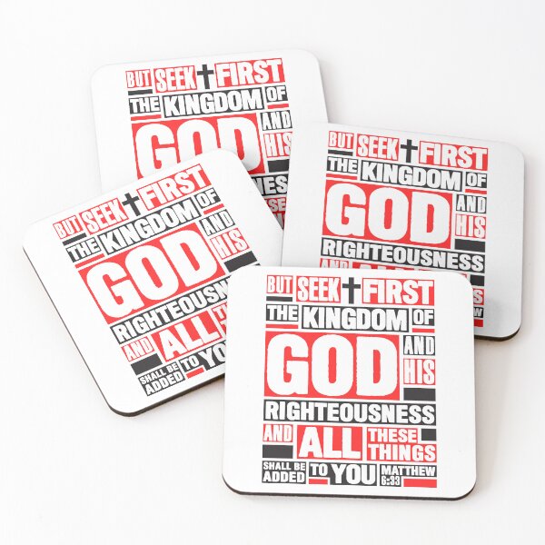 Item preview, Matthew 6:33 Seek First the Kingdom of God designed and sold by plushism.