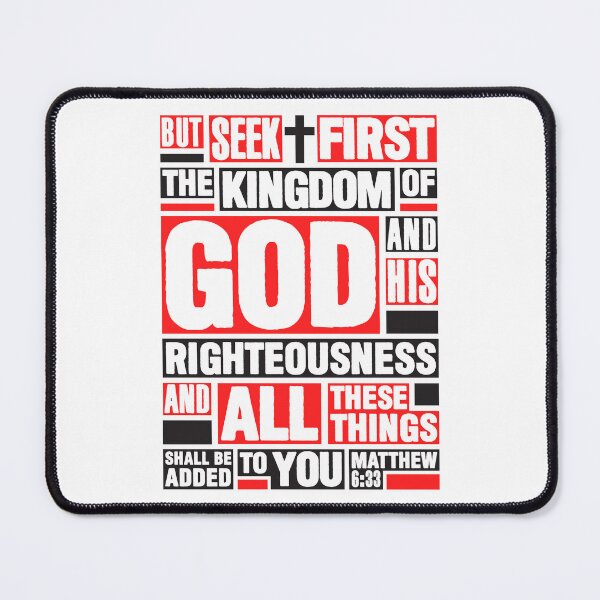 Item preview, Matthew 6:33 Seek First the Kingdom of God designed and sold by plushism.