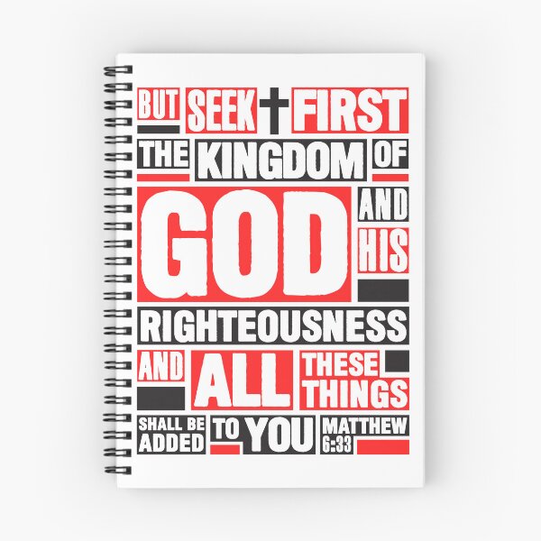 Item preview, Matthew 6:33 Seek First the Kingdom of God designed and sold by plushism.