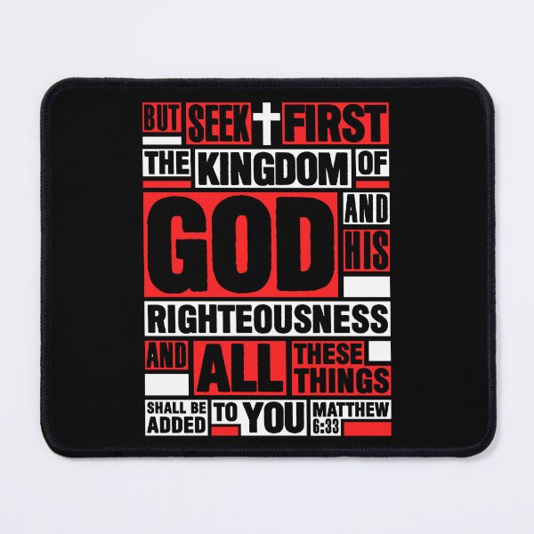 Item preview, Matthew 6:33 Seek First the Kingdom of God designed and sold by plushism.
