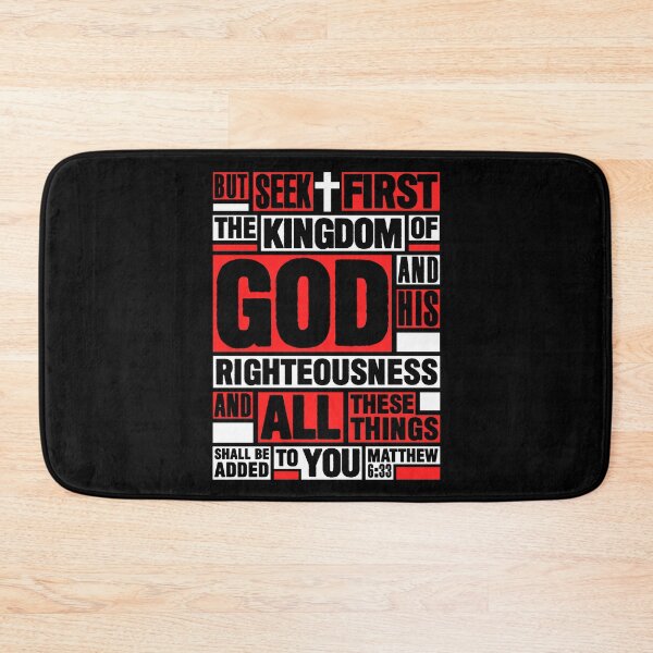 Item preview, Matthew 6:33 Seek First the Kingdom of God designed and sold by plushism.