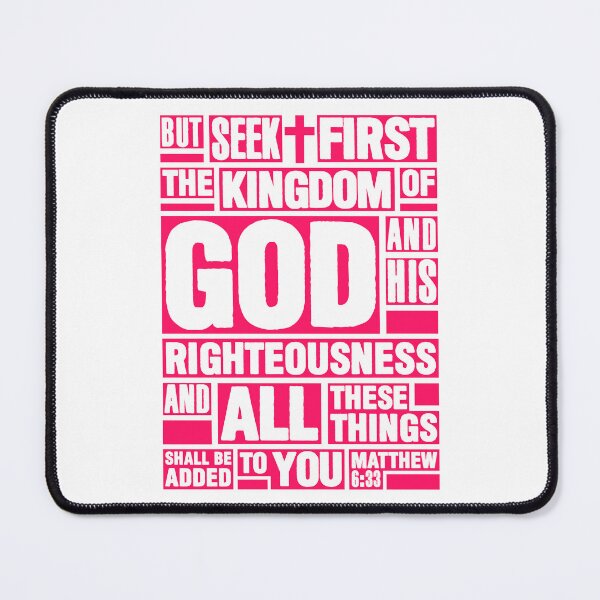 Item preview, Matthew 6:33 Seek First the Kingdom of God designed and sold by plushism.