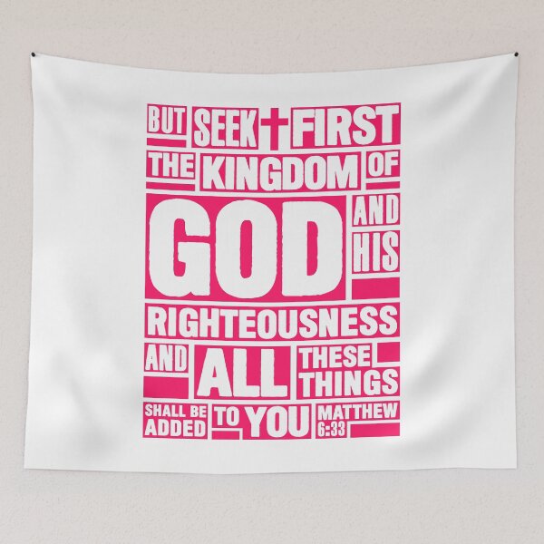 Item preview, Matthew 6:33 Seek First the Kingdom of God designed and sold by plushism.