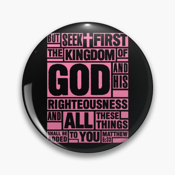 Item preview, Matthew 6:33 Seek First the Kingdom of God designed and sold by plushism.