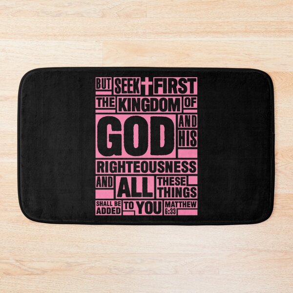 Item preview, Matthew 6:33 Seek First the Kingdom of God designed and sold by plushism.