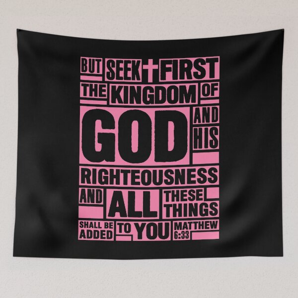 Item preview, Matthew 6:33 Seek First the Kingdom of God designed and sold by plushism.