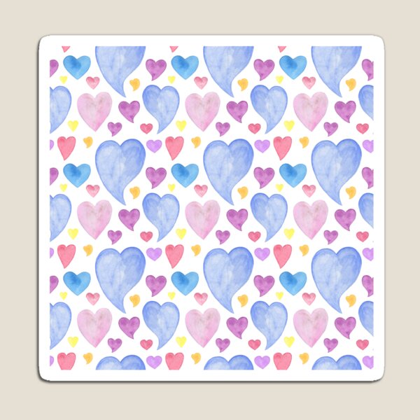 Item preview, Small Pink Hearts Pattern designed and sold by Saraartwork.