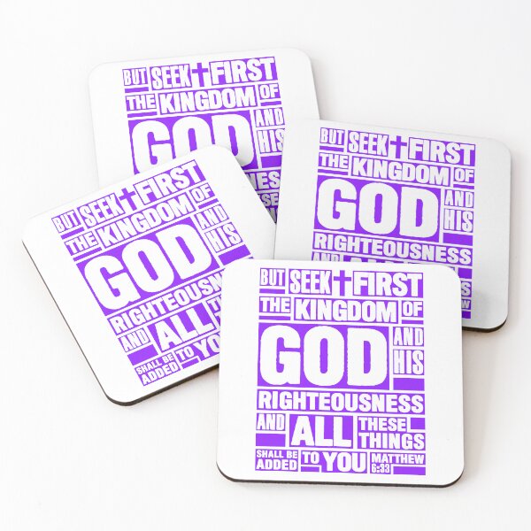Item preview, Matthew 6:33 Seek First the Kingdom of God designed and sold by plushism.