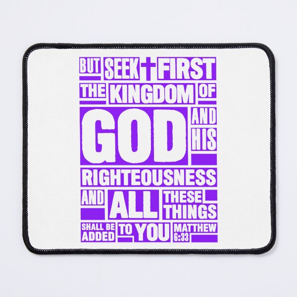 Item preview, Matthew 6:33 Seek First the Kingdom of God designed and sold by plushism.