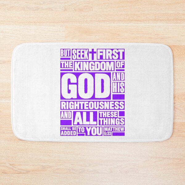 Item preview, Matthew 6:33 Seek First the Kingdom of God designed and sold by plushism.