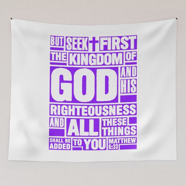 Item preview, Matthew 6:33 Seek First the Kingdom of God designed and sold by plushism.