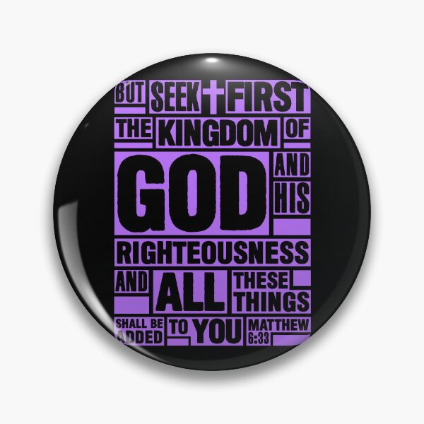 Item preview, Matthew 6:33 Seek First the Kingdom of God designed and sold by plushism.